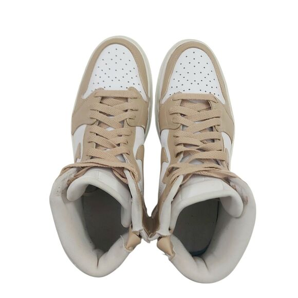 Nike Air Jordan 1 Elevate High White Tan Womens 10 Platform Side Zip Comfortable - Picture 5 of 12